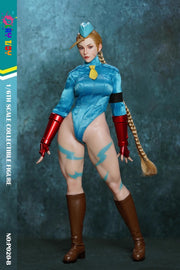 Play Toy 1/6 P020-B Blue Fighting Female Warrior Cammy