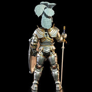 Figura de acción de soldado con escudo azul de las legiones míticas de los Cuatro Jinetes: Cenizas de Agbendor (kit de construcción de caballeros de lujo n.° 3)