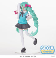Sega Vocaloid Luminasta Hatsune Miku (16th Anniversary Booota Ver.) Figur 