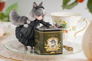 Ribose Decorated Life Collection Tea Time Cats Vol. 1 pastorale Katzenfigur und Teedose 