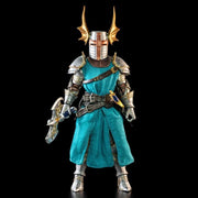 Figura de acción de soldado con escudo azul de las legiones míticas de los Cuatro Jinetes: Cenizas de Agbendor (kit de construcción de caballeros de lujo n.° 3)