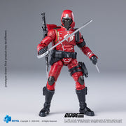 Figura de acción de GIJoe Crimson Guard de 4 pulgadas a escala 1/18 de la exquisita miniserie HIYA