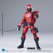 Figura de acción de GIJoe Crimson Guard de 4 pulgadas a escala 1/18 de la exquisita miniserie HIYA