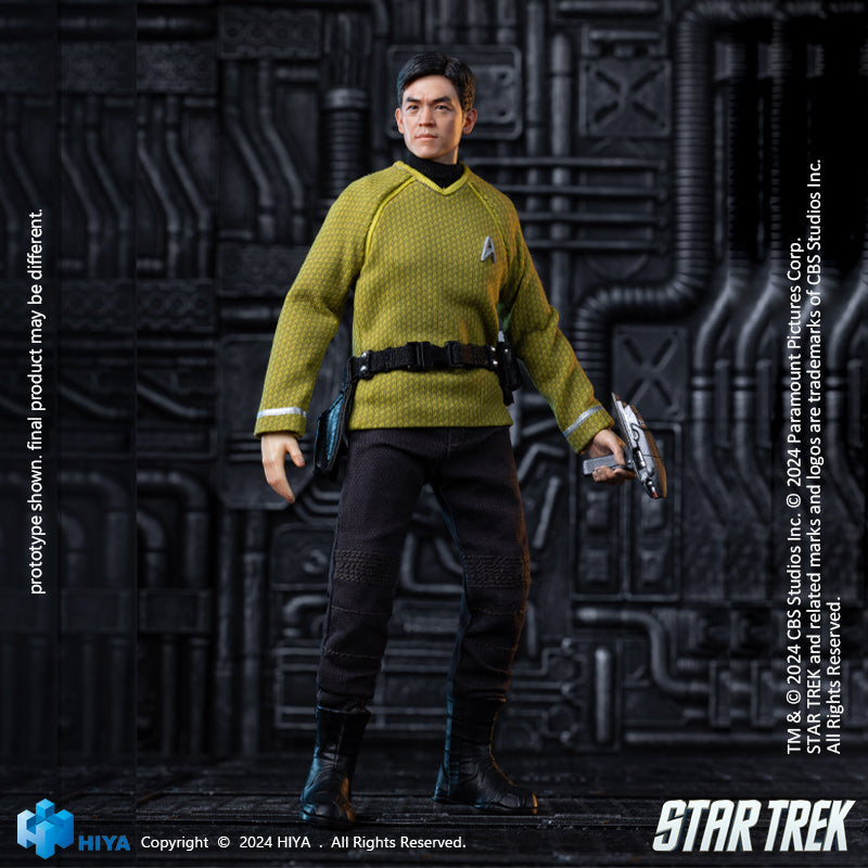 Figura de acción de Sulu de STAR TREK 2009, escala 1/12, serie exquisita HIYA Super, de 6 pulgadas