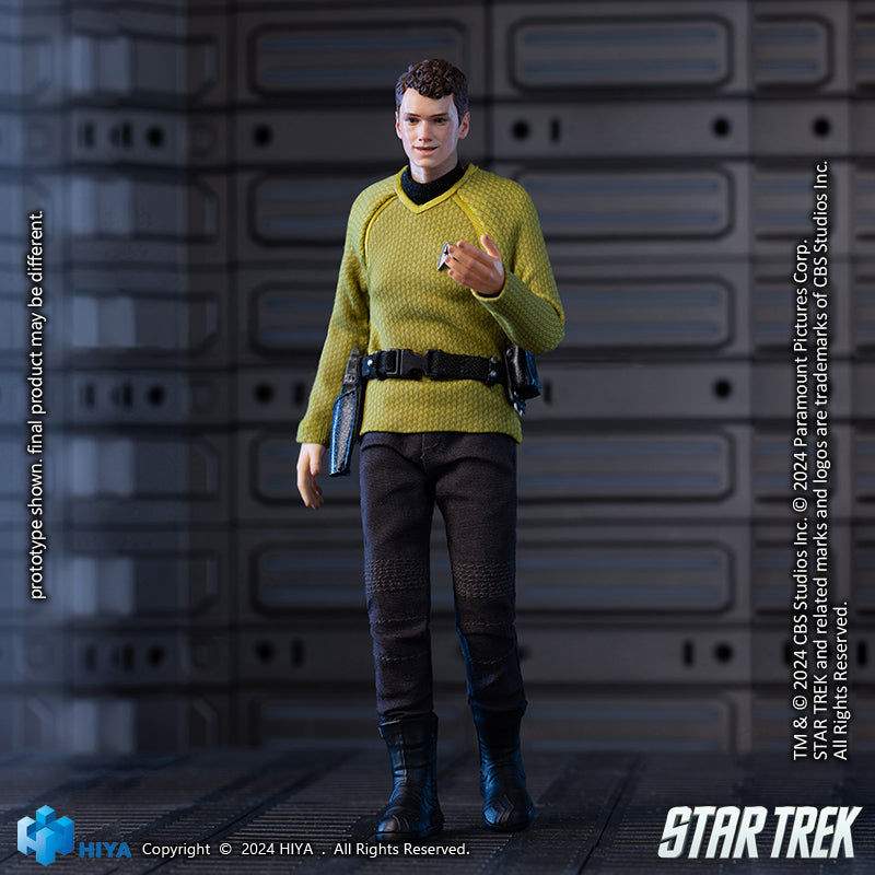 Figura de acción de Chekov de STAR TREK 2009, escala 1/12, serie Super Exquisite de HIYA, de 6 pulgadas