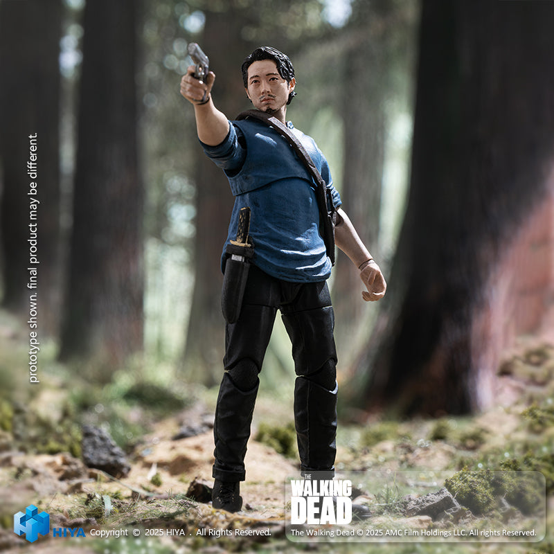 [Reserva] Figura de acción Glenn de The Walking Dead Exquisite Mini Series a escala 1/18 de Hiya Toys 