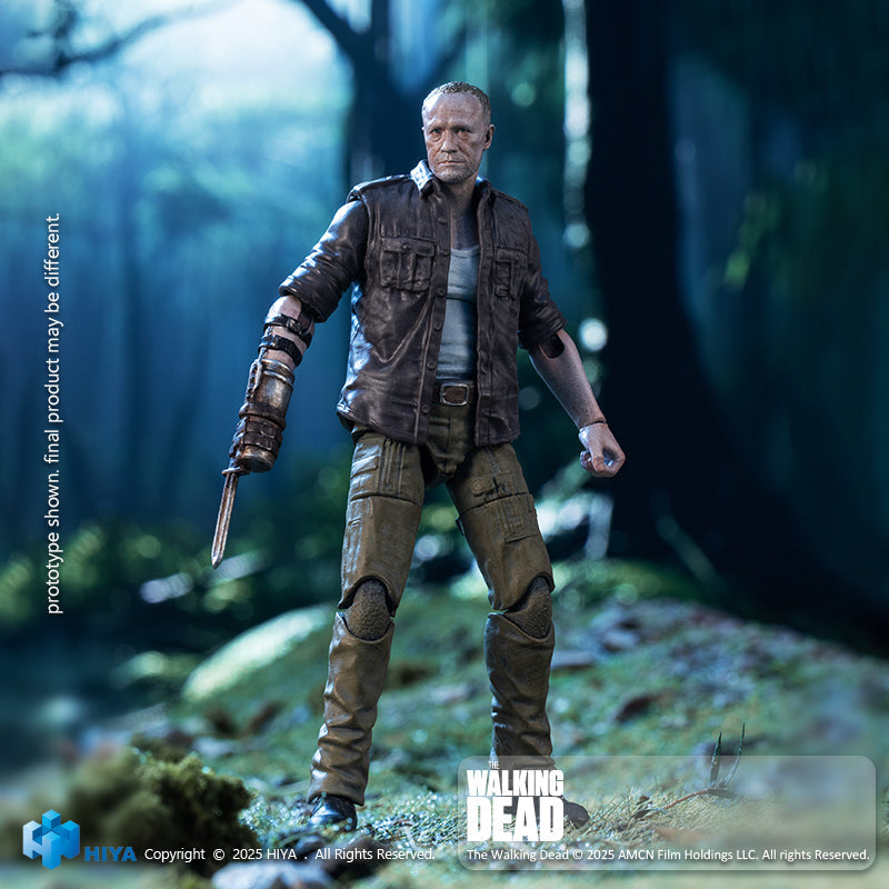 [Reserva] HIYA The Walking Dead Exquisite Mini Series Merle Dixon Escala 1/18 PX Previews Figura de acción exclusiva