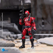 Figura de acción de GIJoe Crimson Guard de 4 pulgadas a escala 1/18 de la exquisita miniserie HIYA