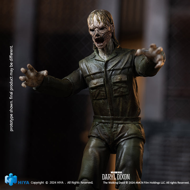 [Pre-pedido] HIYA Exquisite Mini Series 1/18 Scale 4 Inch Daryl Dixon Dark Eyes Walker Figura de acción de The Walking Dead