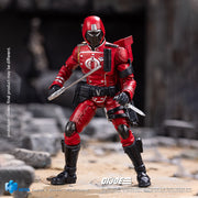 Figura de acción de GIJoe Crimson Guard de 4 pulgadas a escala 1/18 de la exquisita miniserie HIYA