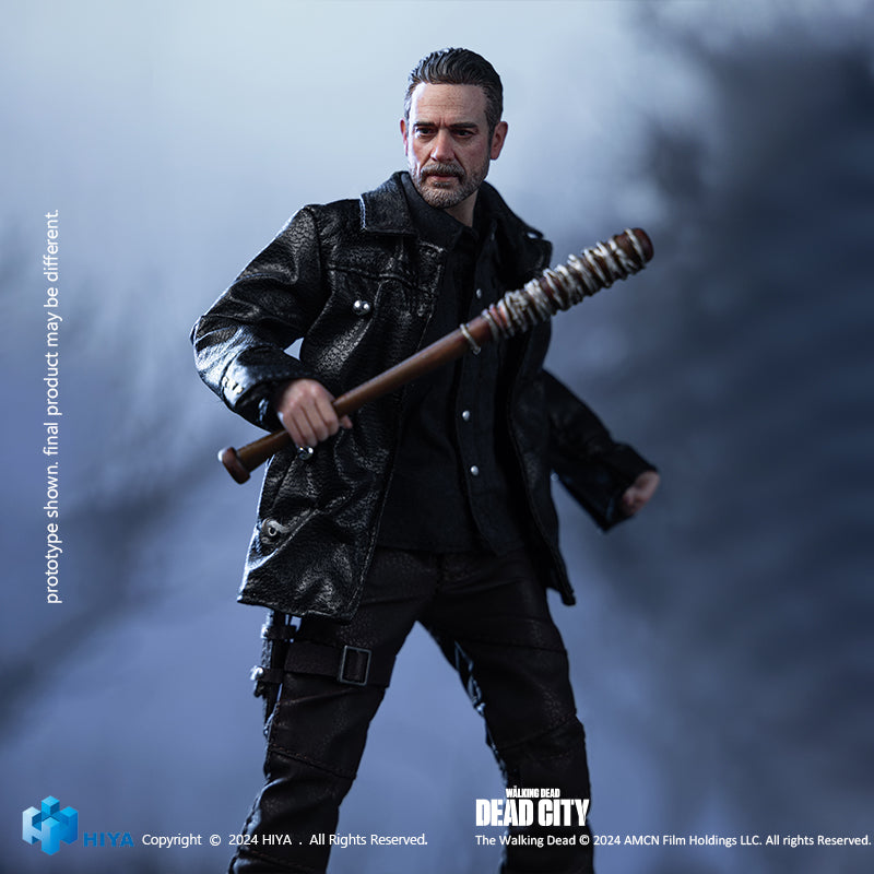 HIYA Exquisita figura de acción de Negan de The Walking Dead Dead City a escala 1/12 de 6 pulgadas
