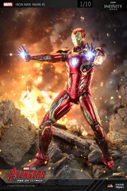 Figura de Iron Man Mark 45 a escala 1/10 con licencia de Marvel de ZT Toys