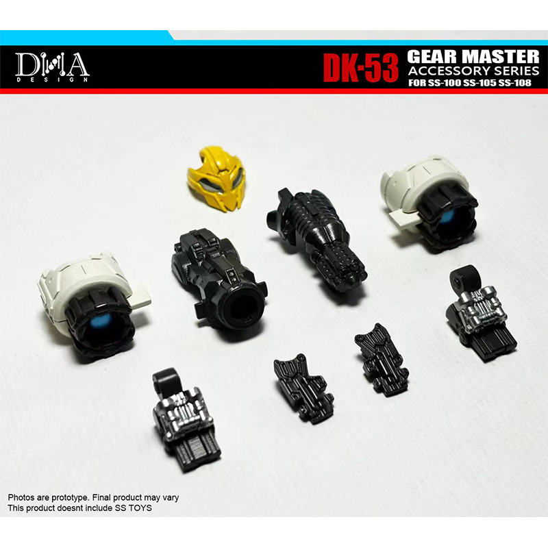 DNA Design DK-53 Upgrade-Kits für SS-100 Bumblebee &amp; SS-105 Mirage &amp; SS-108 Wheeljack