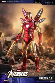 Figura de Iron Man Mark 85 2.0 de ZT Toys, con licencia de Marvel, a escala 1/10