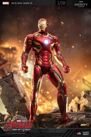 Figura de Iron Man Mark 45 a escala 1/10 con licencia de Marvel de ZT Toys