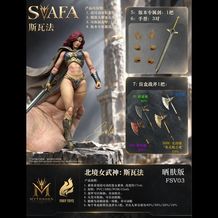 [Pre-Order] Fury Toys 1/12 FSV03 Northern Valkyrie Svafa Tan Skin Red Hair Iron Armor Ver.