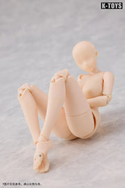 K-Toys 1/12 KT02A Japanische Anime-Figur, molliger weiblicher Körper, Version mit weißer Haut