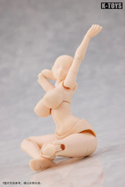 K-Toys 1/12 KT02A Japanische Anime-Figur, molliger weiblicher Körper, Version mit weißer Haut