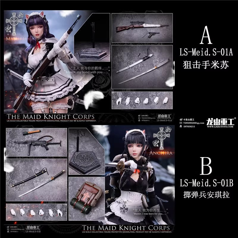 [Vorbestellung] Longshan Heavy Industry 1/6 LS-Meid-S-01 Maid Knights Corps Scharfschützin Missu & Granatensoldatin Angela