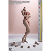 Tbleague 1/6 Pechos Grandes Piel Bronceada Pies Desmontables Sin Escultura De Cabeza Cuerpo Femenino (PLLB2023-S53A)