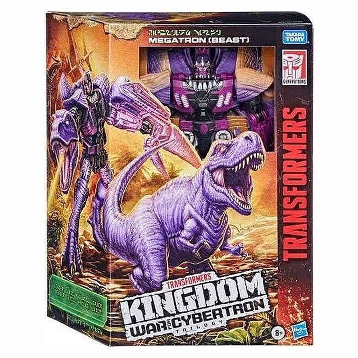 Hasbro Transformers Generations Kingdom: War for Cybertron Trilogy Megatron Leader Figura de acción [T-Rex]