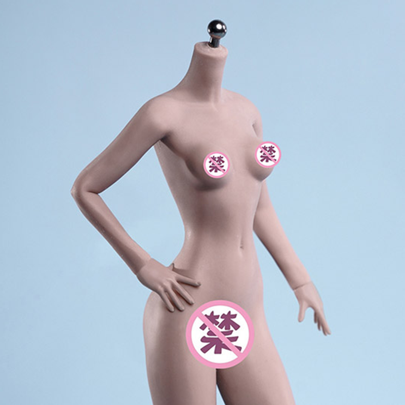 Cuerpo de busto pequeño de bronceado de escala 1/6 sin costuras para mujer súper flexible (S45A) 