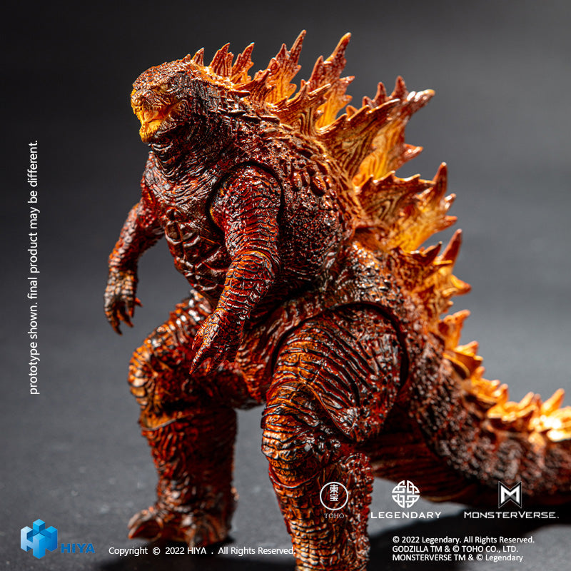 HIYA Exquisita Serie Básica Ninguna Escala 7 Pulgadas Godzilla Rey de los Monstruos Burning Godzilla Figura de Acción 