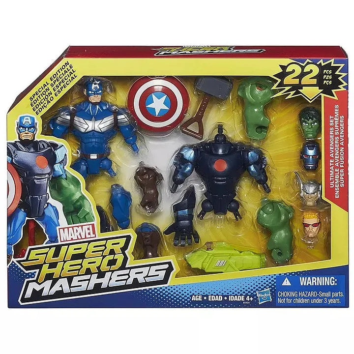 Marvel Super Hero Mashers - Juego de figuras de acción, 22 piezas (Hasbro B1431)