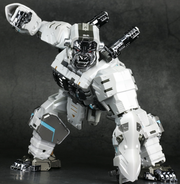 Generation Toy GT-10A Gorilla Optimus Primal Chrome White Version