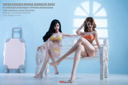 Super-Flexible Female Seamless 1/6 Scale Pale Tall Slender Large Bust Body (S40)