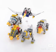 DX9 Toys War in Pocket Dinobots Set of 5 (X18 Bumper, X19 Quaker, X20 Skyer, X21 Thorner, X22 Rager)