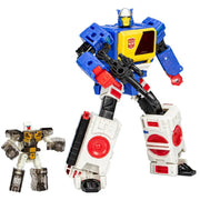 Hasbro Transformers Legacy Evolution Voyager Twincast et Autobot Rewind Conversion Figurines