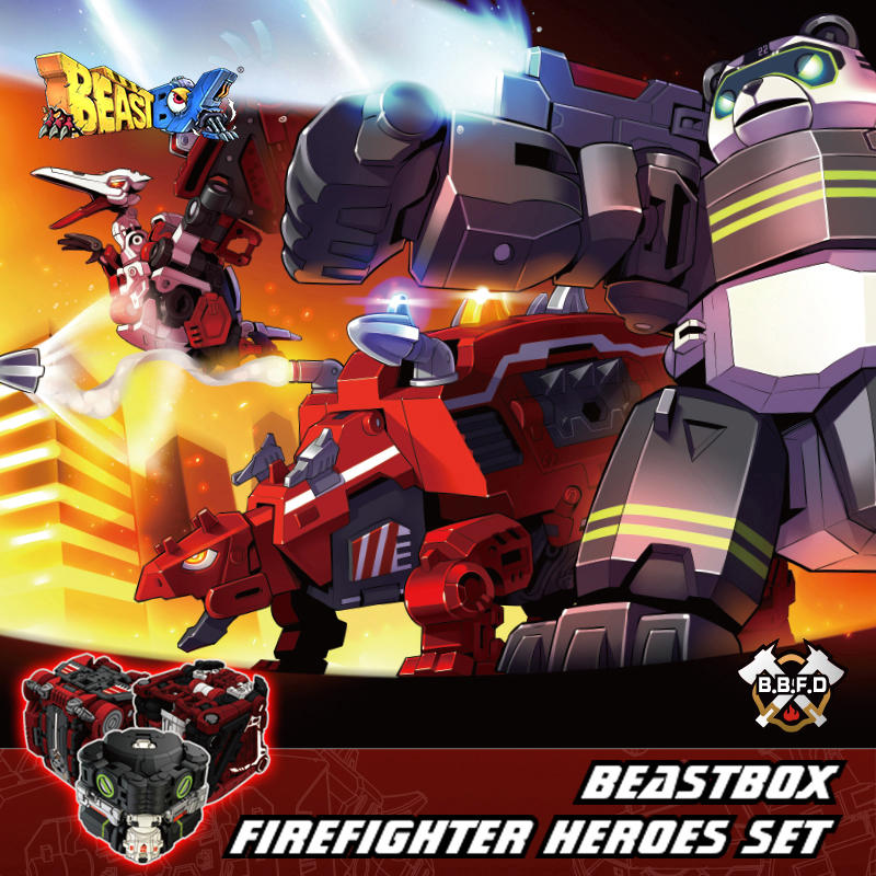 52Toys BeastBox BB-13/26/39XFYX Ensemble de héros pompier
