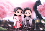 Figura de personaje oficial de YOUKU x KOITAKE Word of Honor (versión linda)-Zhou Zi Shu/Wen Ke Xing: Peach Blossom Forest