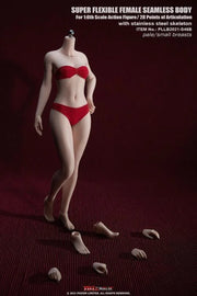 Super-Flexible Female Seamless 1/6 Scale Pale Small Bust Body (S46B/Detachable Feet)