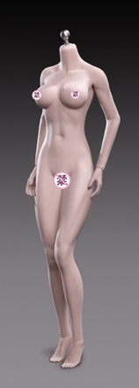 Tbleague Super-Flexible Mujer sin costuras escala 1/6 pálido busto medio cuerpo alto (S24A) 
