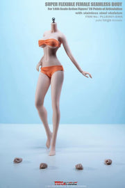 Super-Flexible Female Seamless 1/6 Scale Pale Tall Slender Large Bust Body (S40A)