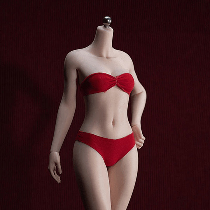 Cuerpo femenino superflexible sin costuras escala 1/6 de busto pequeño pálido (S46B/pies desmontables) 