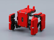 52TOYS MEGABOX MB 16 TUKURU Maßstabslose Actionfigur aus ABS-Legierung, roter Roboterwürfel