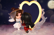 Bendición oficial del cielo Qing Cang Ning Guang Fu Yue Hua Cheng Xie Lian Figura de cumpleaños