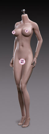 Tbleague Super-Flexible Mujer sin costuras 1/6 Escala Suntan Busto medio Cuerpo alto (S25B) 