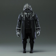 52toys Legacy of Lovecraft FigLite Deep One (Silent Film Ver.) 3,75" Figur 
