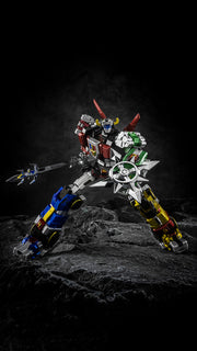 Lucky Cat Micro Cosmos MC-01S Elvis Voltron Version Métallique Set de 5 rééditions