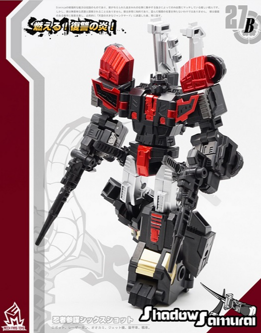 MechFansToys MF-27B Samurai Sixshot Black – HsunnyToy