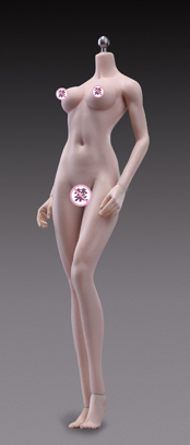 Tbleague Super-Flexible Female Seamless 1/6 Scale Pale Medium Bust Body (S26A)
