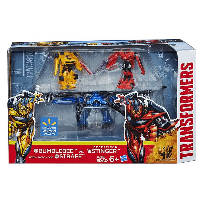 Hasbro Transformers Bumblebee & Strafe vs Decepticon Stinger Action Figure 3-Pack