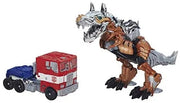 Voyager Class Optimus Prime Evasion Mode and Grimlock Set of 2 | Transformers 4 Age of Extinction AOE Platinum Edition | Hasbro