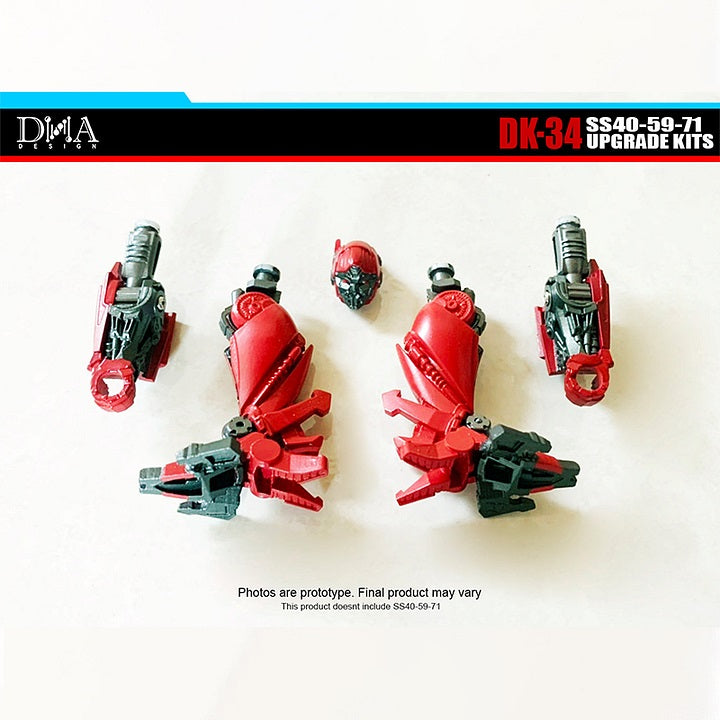 DNA Design DK-34 Kit de actualización para Transformers Studio Series 40, SS59 y Studio Series 71 