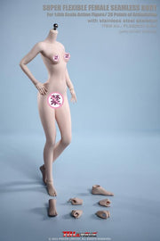 Super-Flexible Female Seamless 1/6 Scale Pale Small Bust Body (S44A)