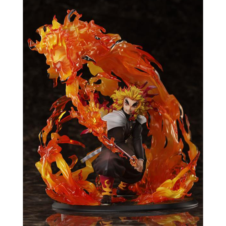 Aniplex Inc. Demon Slayer: Kimetsu no Yaiba Kyojuro Rengoku (Flame Breathing Esoteric Art Ninth Form: Rengoku) Figur im Maßstab 1/8 